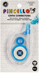 correctieroller 5 x 8,5 cm 8 mm blauw/transparant