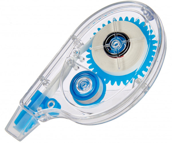 correctieroller 5 x 8,5 cm 8 mm blauw/transparant