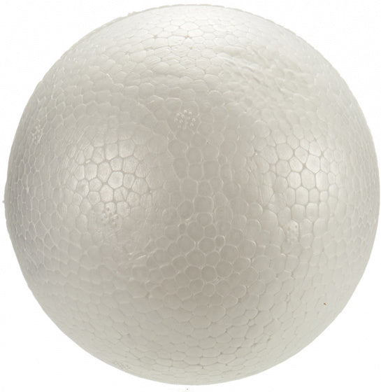 styropor-model bal junior 12 cm polystyreen wit