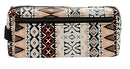 etui 2-vaks 20,5 x 4 x 11 cm cm polyester bruin/zwart