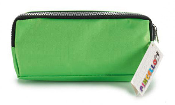 etui 21,5 x 5,5 x 9 cm dubbele rits groen