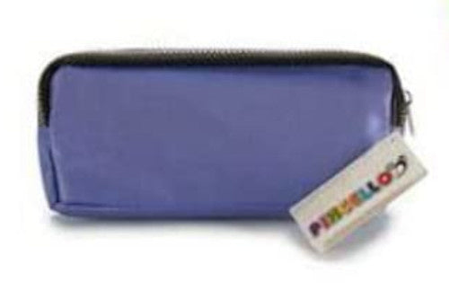 etui 21,5 x 5,5 x 9 cm dubbele rits paars