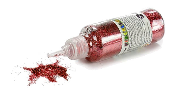glitters in tube junior 70 gram rood
