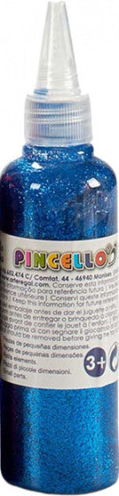 glitters in tube Metallic junior 80 gram blauw