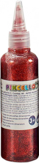 glitters in tube Metallic junior 80 gram rood