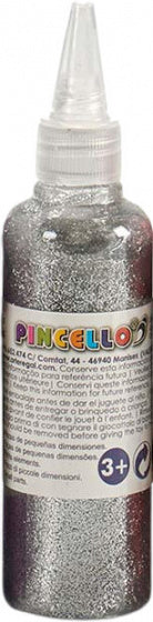 glitters in tube Metallic junior 80 gram zilver