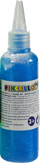 glittertube 80 gram 4 x 15 cm blauw