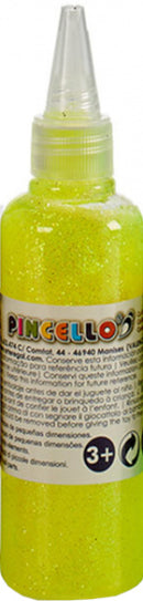 glittertube 80 gram 4 x 15 cm geel