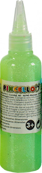 glittertube 80 gram 4 x 15 cm lichtgroen