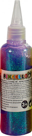 glittertube 80 gram 4 x 15 cm paars