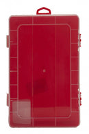 hobbygereedschapskoffer 21 x 12 x 3 cm rood 5-vaks