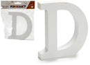 hobbyletter D junior 2 x 11 cm hout wit