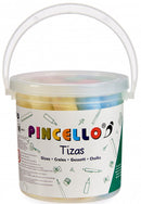 kleikrijt junior geel/blauw/groen/oranje/rood 16 stuks