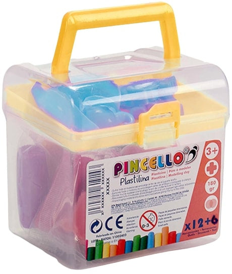kleiset junior 10,5 x 9 x 10 cm geel/blauw 19-delig