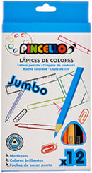 kleurpotloden Jumbo junior 18 cm hout 12 stuks