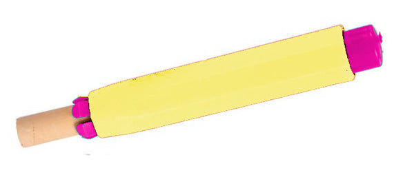 krijtjes junior 1 cm geel/roze 13-delig