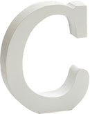 hobbyletter C junior 2 x 11 cm hout wit