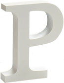 hobbyletter P junior 2 x 11 cm hout wit