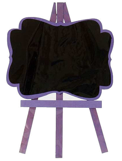krijtbord inklapbaar junior 21 x 28,5 cm hout paars/zwart