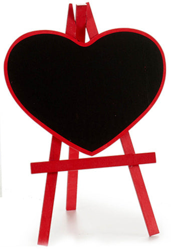 krijtbord inklapbaar junior 21 x 28,5 cm hout rood/zwart