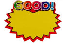 promotieposter Good 9 cm geel 10 stuks