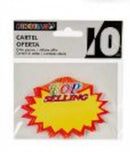 promotieposter Top Selling 9 cm geel 10 stuks