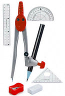 passerset 20 x 10 cm staal rood 8-delig