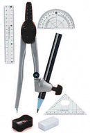 passerset 20 x 10 cm staal zwart 8-delig