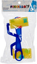 patroonroller foam blauw/geel 2 stuks