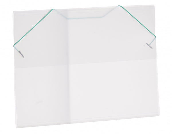 portfoliomap 26 x 35,5 cm A4 transparant/groen