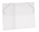 portfoliomap 26 x 35,5 cm A4 transparant/paars