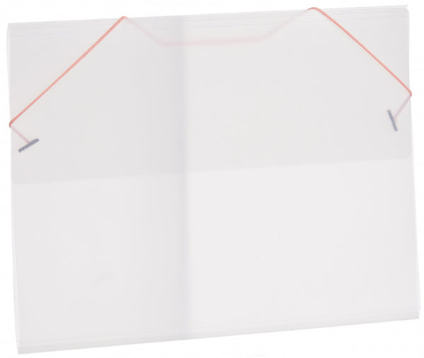 portfoliomap 26 x 35,5 cm A4 transparant/oranje