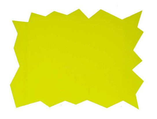 posters 26,5 x 4,5 x 25 cm papier geel 10 stuks
