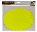 posters 26,5 x 25 cm papier geel 10 stuks