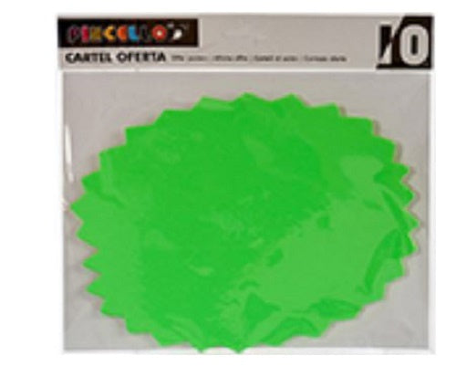 posters 26,5 x 25 cm papier groen 10 stuks