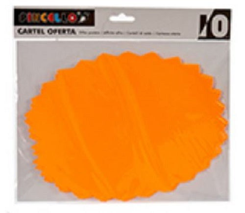 posters 26,5 x 25 cm papier oranje 10 stuks