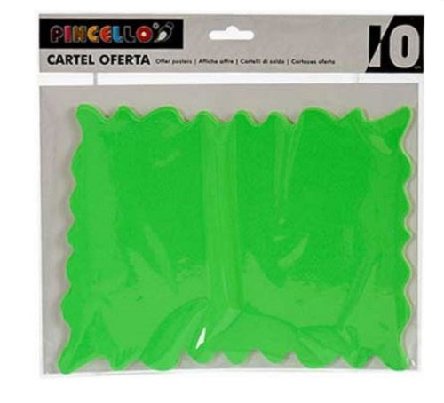 promotiestickers 26,5 cm papier groen 10 stuks