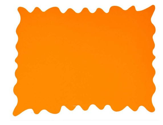 promotiestickers 26,5 cm papier oranje 10 stuks