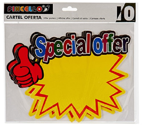 posters Special 26,5 x 25 cm papier geel 10 stuks