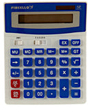 rekenmachine Solar 19 x 15 cm blauw/wit