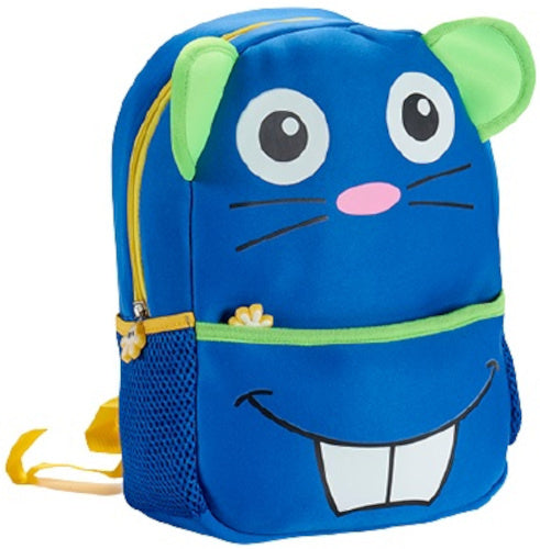 rugzak Little Mouse 6,4 liter polyester blauw/groen