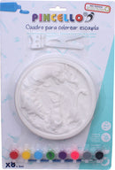 schilderschijf dino junior 24 ml gips wit 11-delig