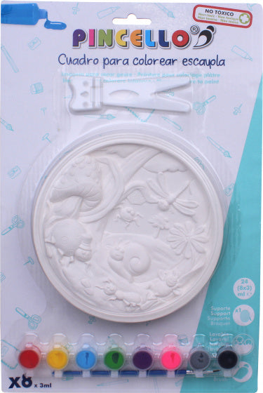 schilderschijf insecten junior 24 ml gips wit 11-delig