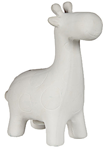 schilderspaarpot Giraf 13 x 16 cm keramiek wit 8-delig