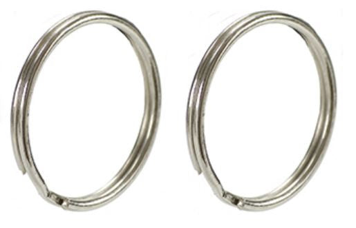 sleutelringen staal zilver 10 stuks