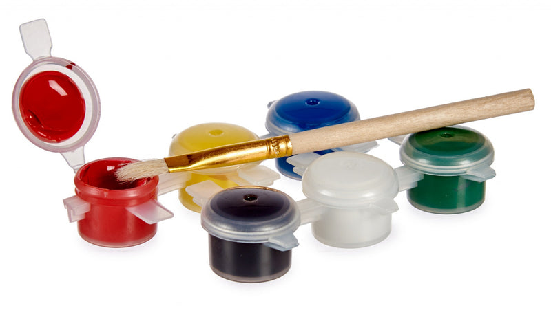 spaarpot verfset junior 14,5 cm keramiek wit 8-delig