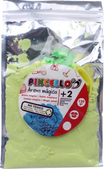 speelzand Magic junior 120 gram geel 3-delig
