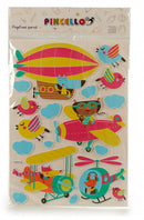 stickervel Vliegtuig junior 83 x 51 cm