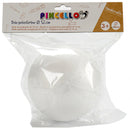 styropor-model bal junior 12 cm polystyreen wit