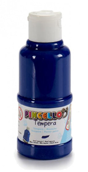 temperaverf junior 120 ml donkerblauw